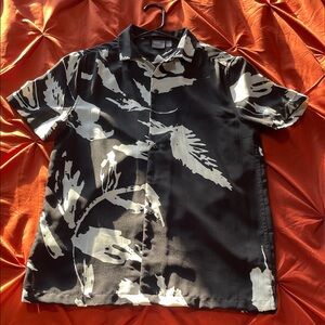 ASOS Black and White Abstract Men's Shirt